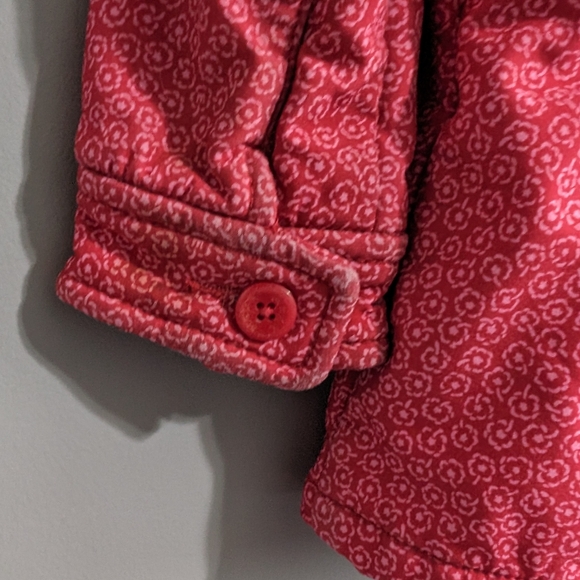 Mexx baby Girl lined pink rain jacket removable hood size 9-12 months - Picture 10 of 16